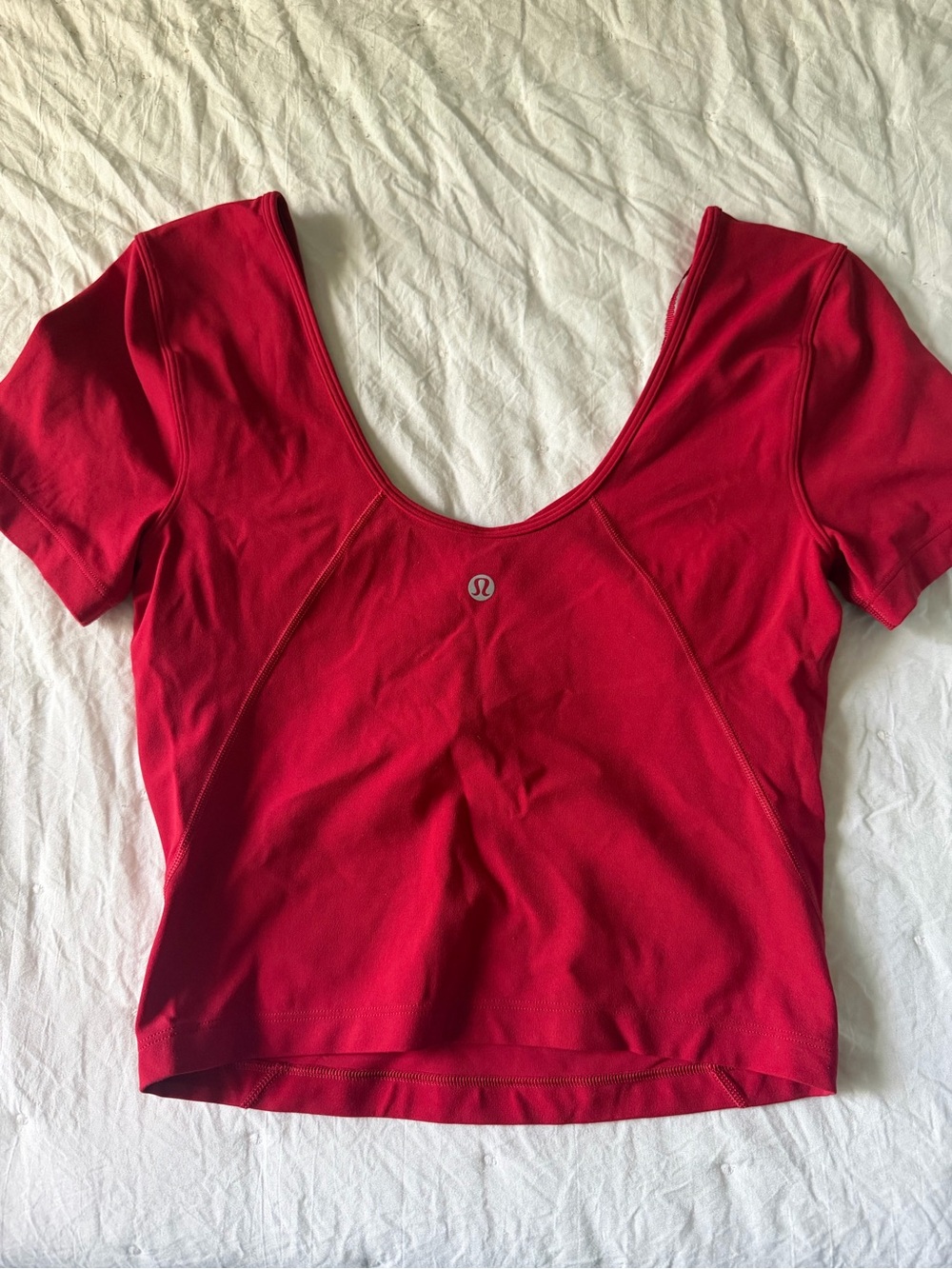 Lululemon Align T-shirt Dark Red size 4 - Picture 2 of 2